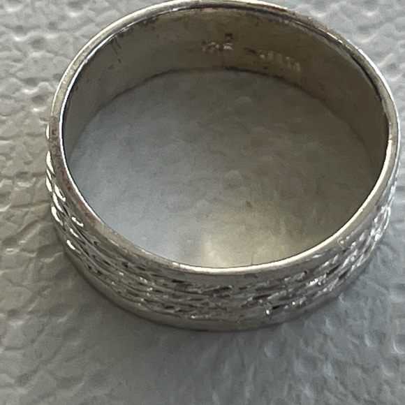 Vintage Estate Sale Men’s Triple Rope Cable Twist 925 Silver Band Ring - Picture 5 of 16